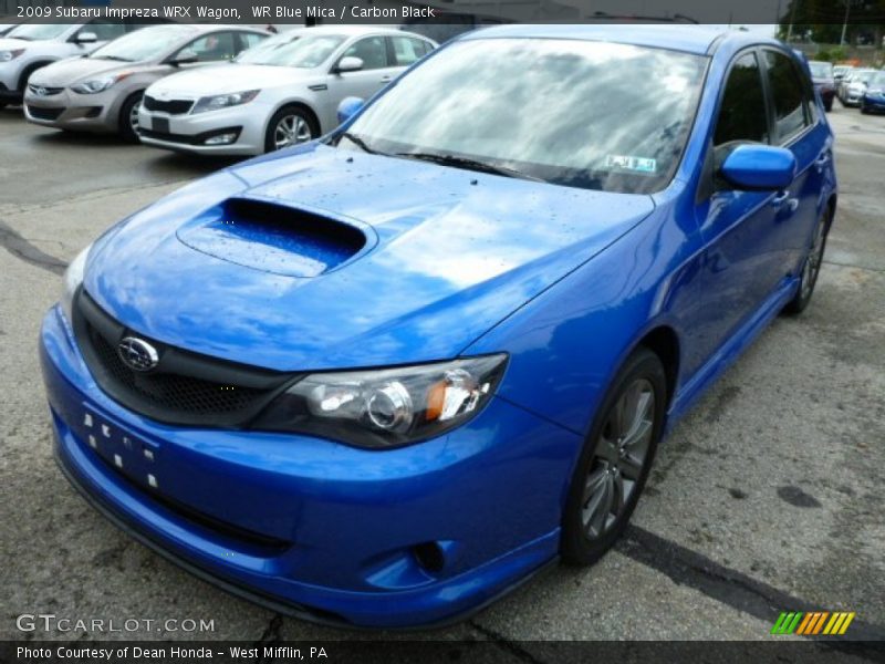 WR Blue Mica / Carbon Black 2009 Subaru Impreza WRX Wagon