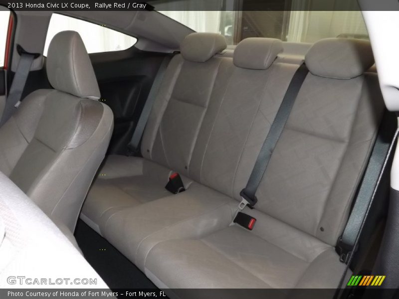 Rallye Red / Gray 2013 Honda Civic LX Coupe