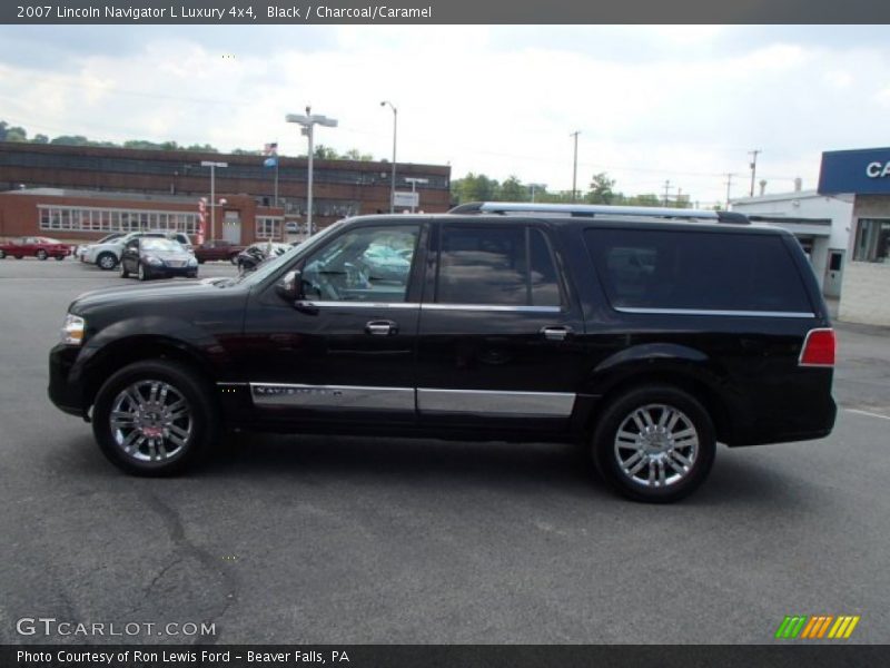 Black / Charcoal/Caramel 2007 Lincoln Navigator L Luxury 4x4