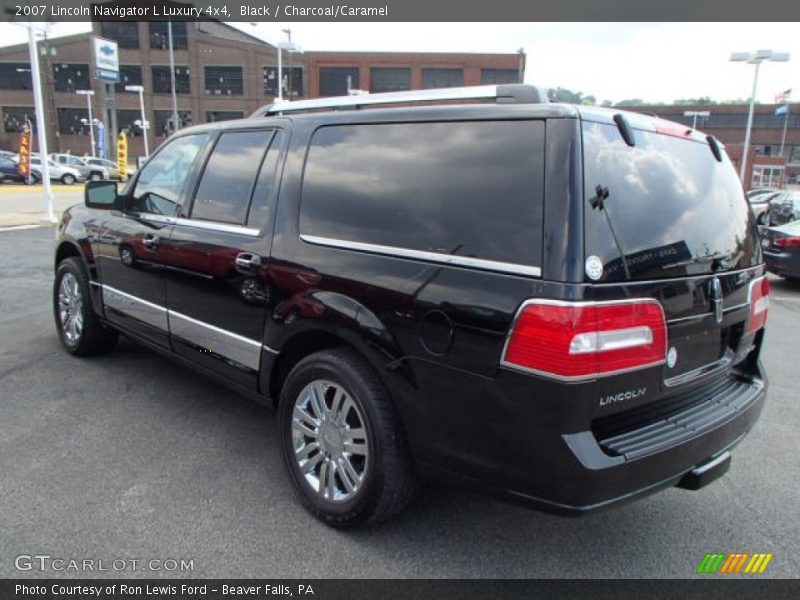 Black / Charcoal/Caramel 2007 Lincoln Navigator L Luxury 4x4