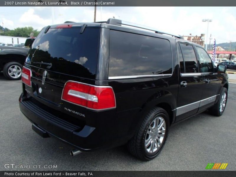 Black / Charcoal/Caramel 2007 Lincoln Navigator L Luxury 4x4