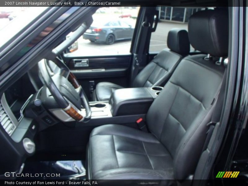 Black / Charcoal/Caramel 2007 Lincoln Navigator L Luxury 4x4