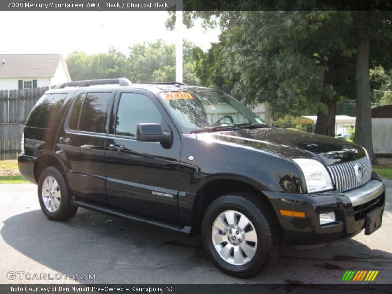 Black / Charcoal Black 2008 Mercury Mountaineer AWD