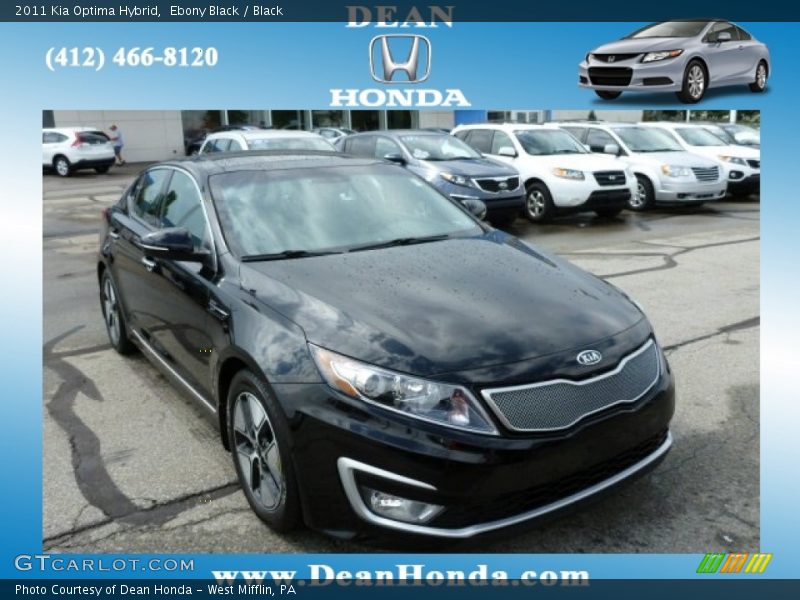 Ebony Black / Black 2011 Kia Optima Hybrid