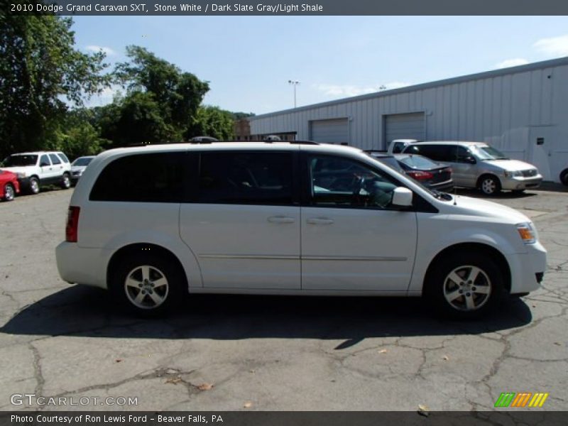 Stone White / Dark Slate Gray/Light Shale 2010 Dodge Grand Caravan SXT