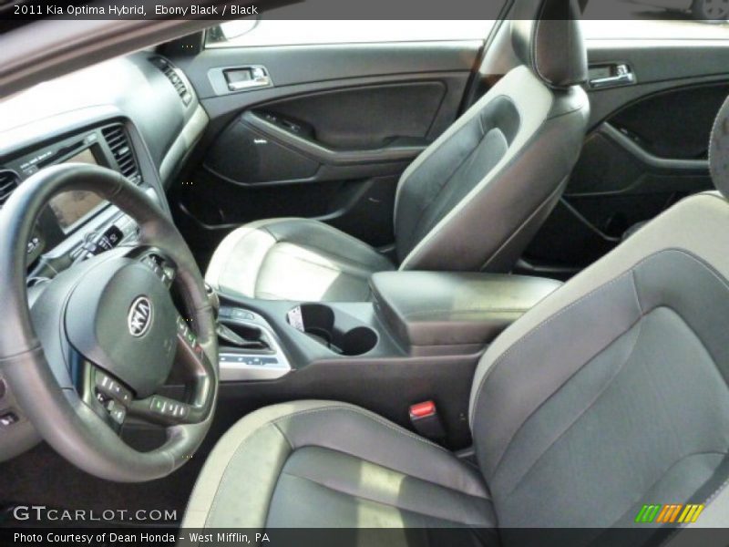  2011 Optima Hybrid Black Interior