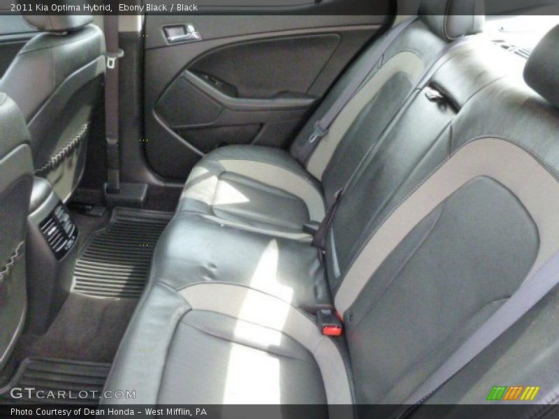 Rear Seat of 2011 Optima Hybrid