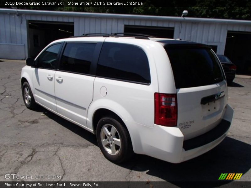 Stone White / Dark Slate Gray/Light Shale 2010 Dodge Grand Caravan SXT