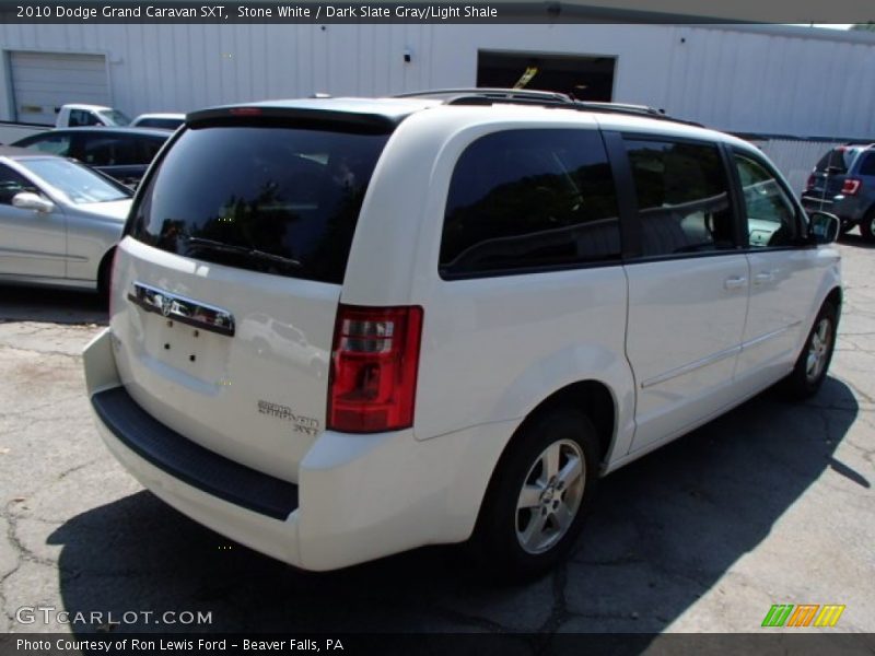 Stone White / Dark Slate Gray/Light Shale 2010 Dodge Grand Caravan SXT