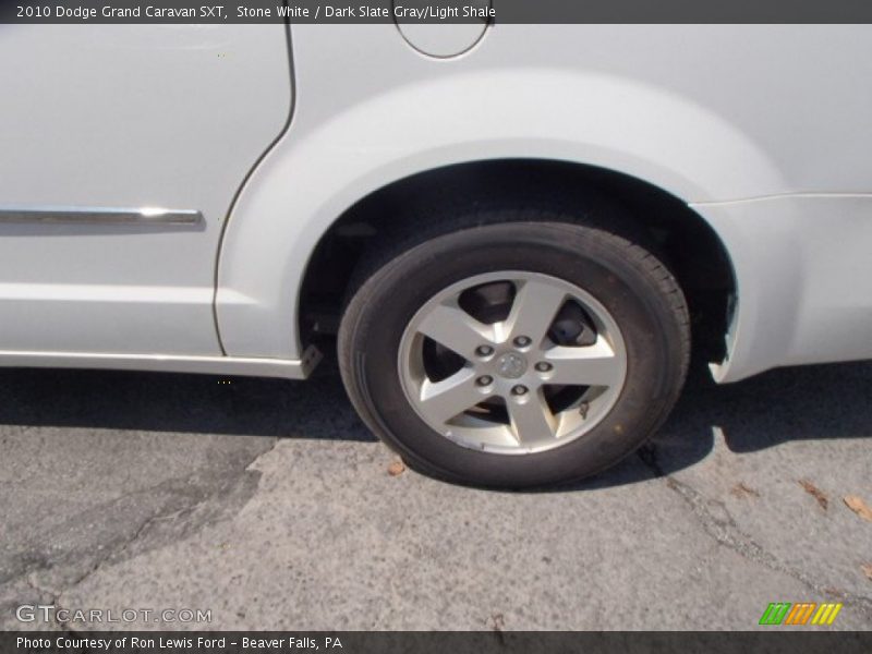 Stone White / Dark Slate Gray/Light Shale 2010 Dodge Grand Caravan SXT