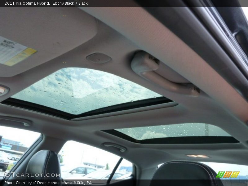 Sunroof of 2011 Optima Hybrid