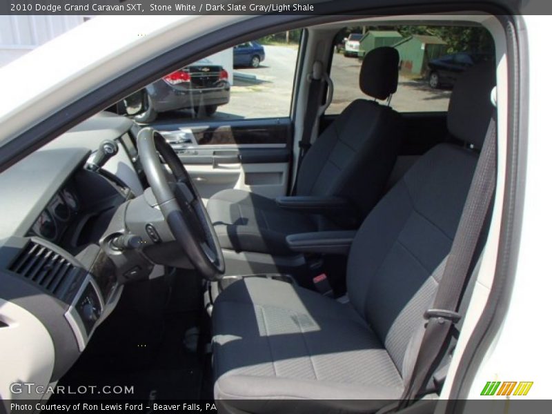 Stone White / Dark Slate Gray/Light Shale 2010 Dodge Grand Caravan SXT