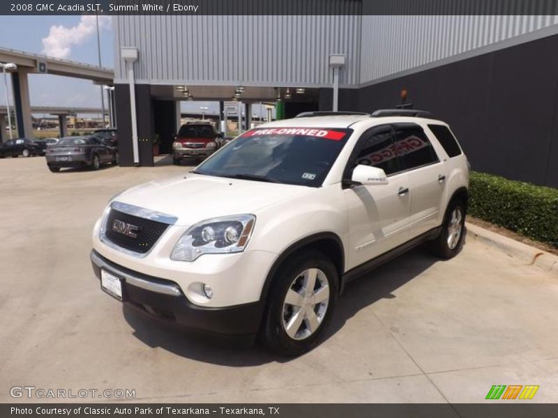 Summit White / Ebony 2008 GMC Acadia SLT
