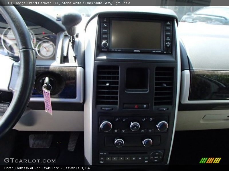 Stone White / Dark Slate Gray/Light Shale 2010 Dodge Grand Caravan SXT