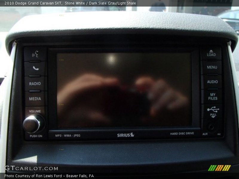 Stone White / Dark Slate Gray/Light Shale 2010 Dodge Grand Caravan SXT