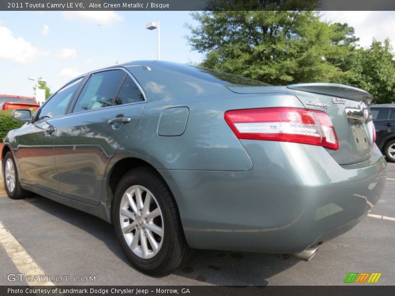 Aloe Green Metallic / Bisque 2011 Toyota Camry LE V6