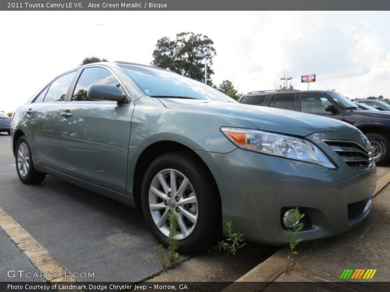 Aloe Green Metallic / Bisque 2011 Toyota Camry LE V6