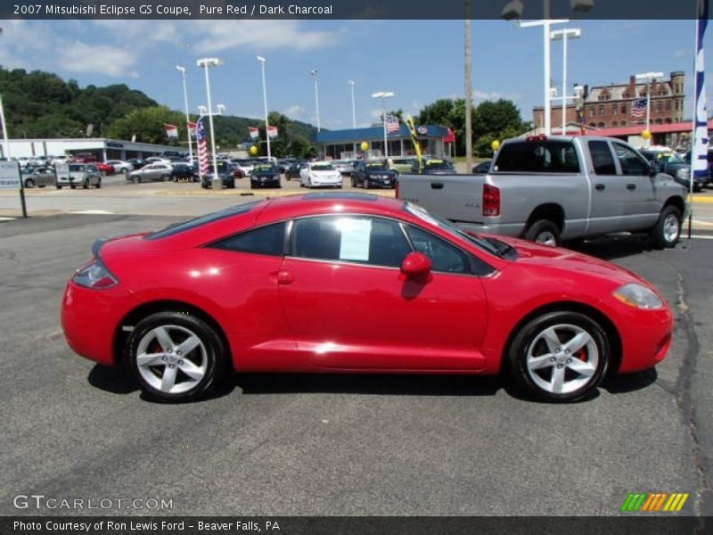 Pure Red / Dark Charcoal 2007 Mitsubishi Eclipse GS Coupe