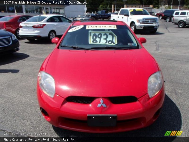 Pure Red / Dark Charcoal 2007 Mitsubishi Eclipse GS Coupe
