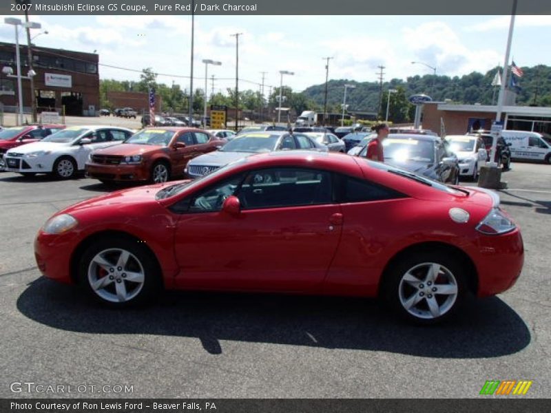 Pure Red / Dark Charcoal 2007 Mitsubishi Eclipse GS Coupe
