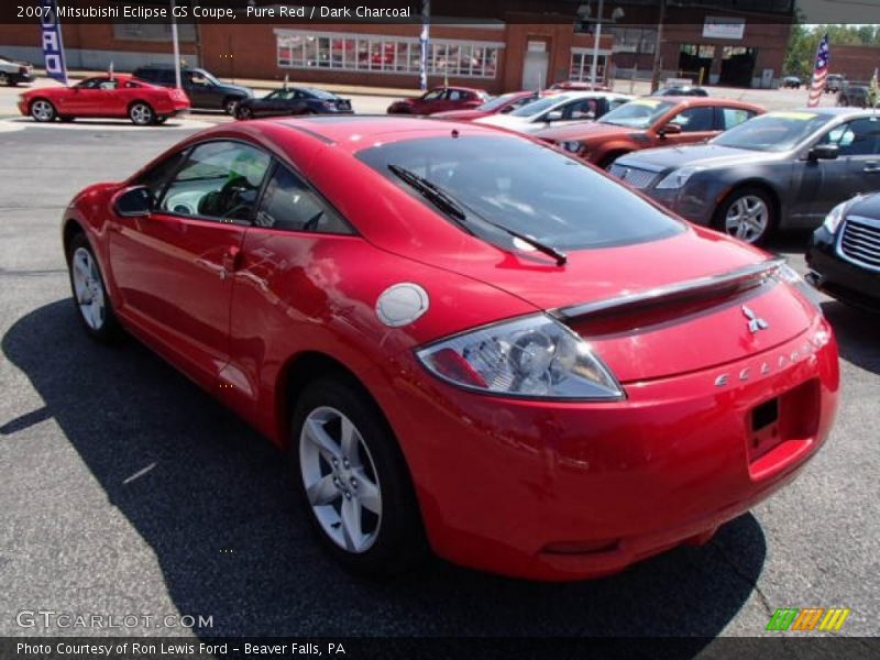 Pure Red / Dark Charcoal 2007 Mitsubishi Eclipse GS Coupe