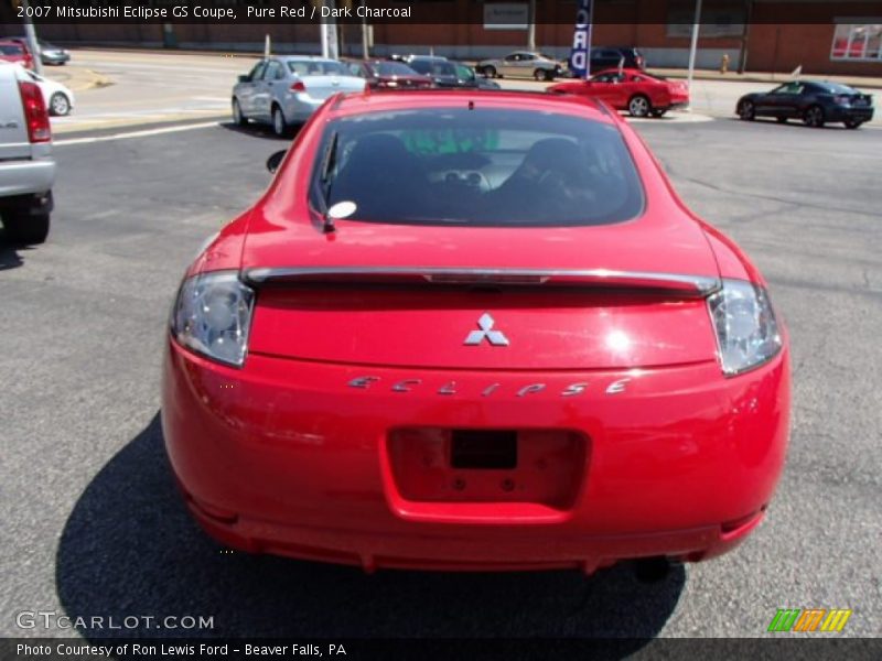 Pure Red / Dark Charcoal 2007 Mitsubishi Eclipse GS Coupe
