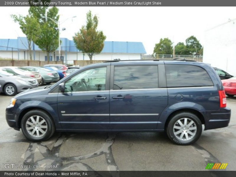 Modern Blue Pearl / Medium Slate Gray/Light Shale 2009 Chrysler Town & Country Touring