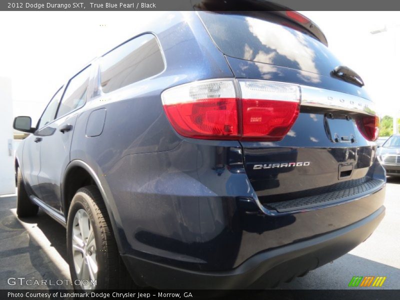 True Blue Pearl / Black 2012 Dodge Durango SXT
