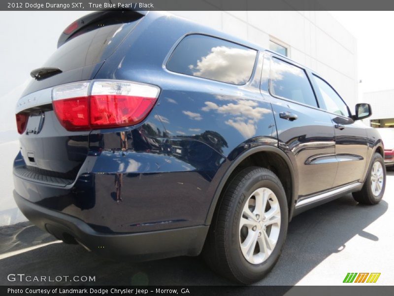 True Blue Pearl / Black 2012 Dodge Durango SXT