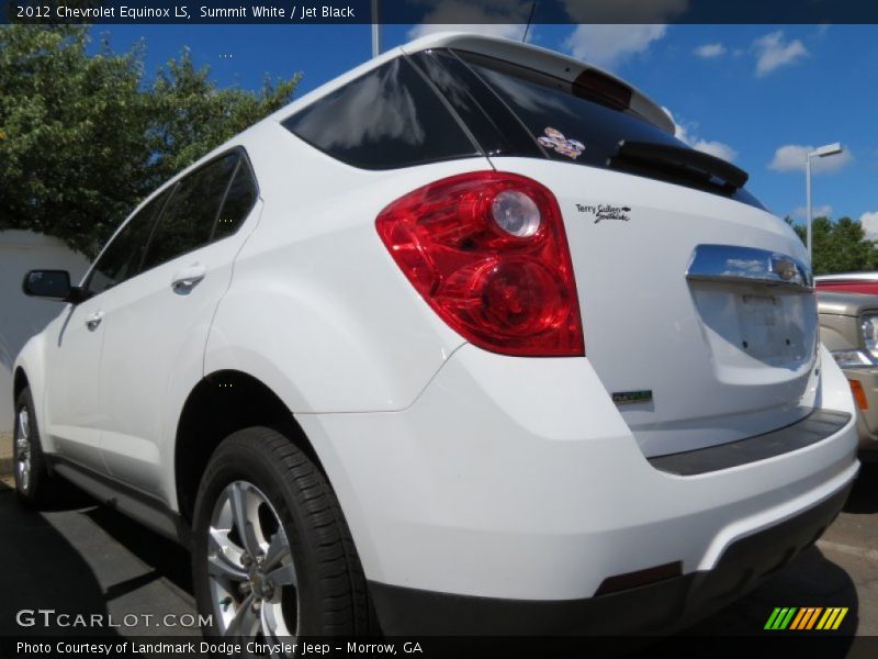 Summit White / Jet Black 2012 Chevrolet Equinox LS