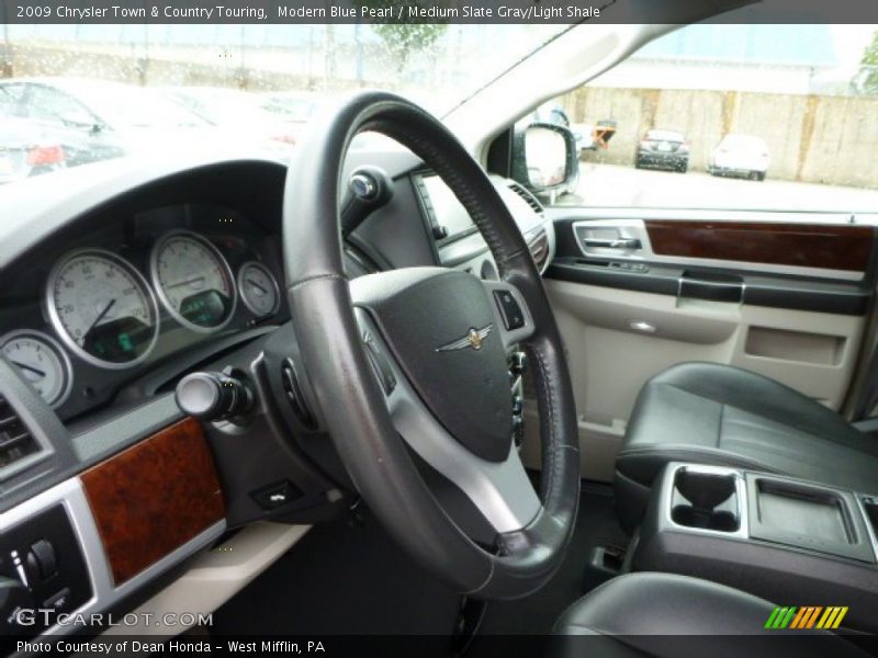 Modern Blue Pearl / Medium Slate Gray/Light Shale 2009 Chrysler Town & Country Touring