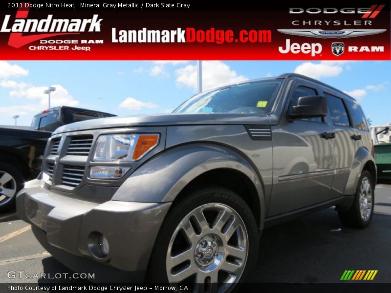 Mineral Gray Metallic / Dark Slate Gray 2011 Dodge Nitro Heat