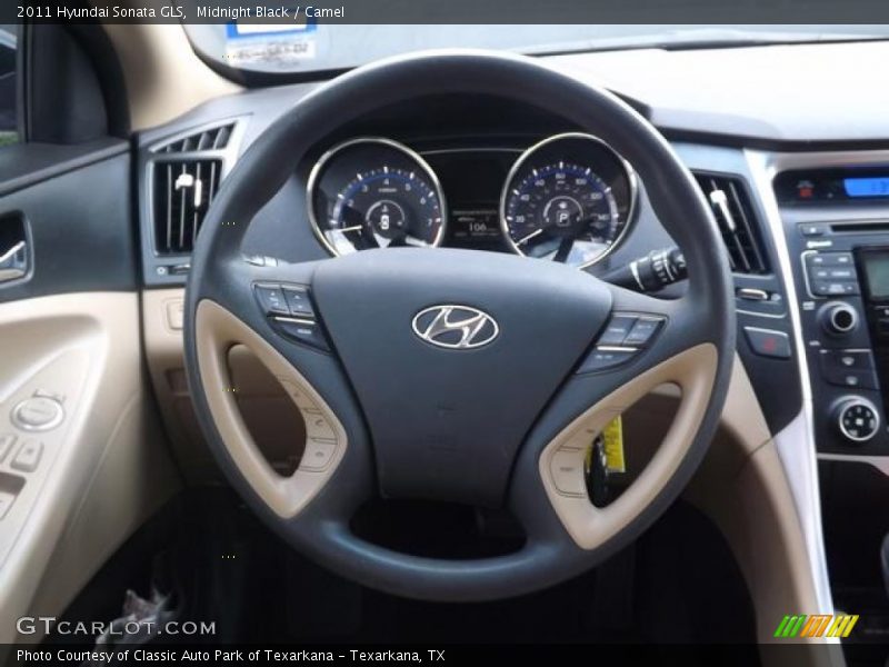 Midnight Black / Camel 2011 Hyundai Sonata GLS