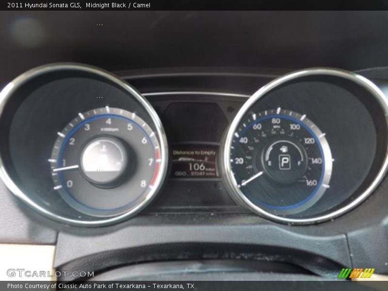 Midnight Black / Camel 2011 Hyundai Sonata GLS