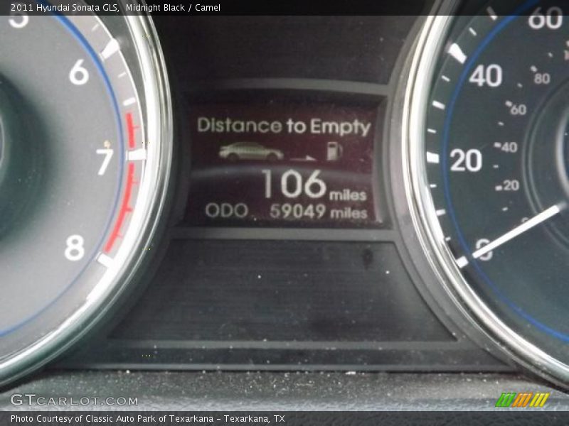 Midnight Black / Camel 2011 Hyundai Sonata GLS