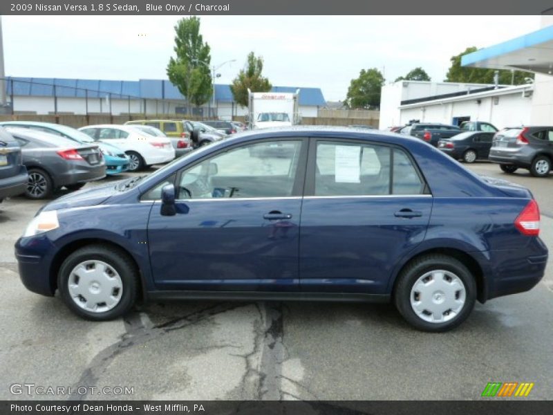 Blue Onyx / Charcoal 2009 Nissan Versa 1.8 S Sedan