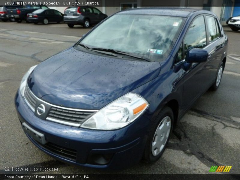 Blue Onyx / Charcoal 2009 Nissan Versa 1.8 S Sedan