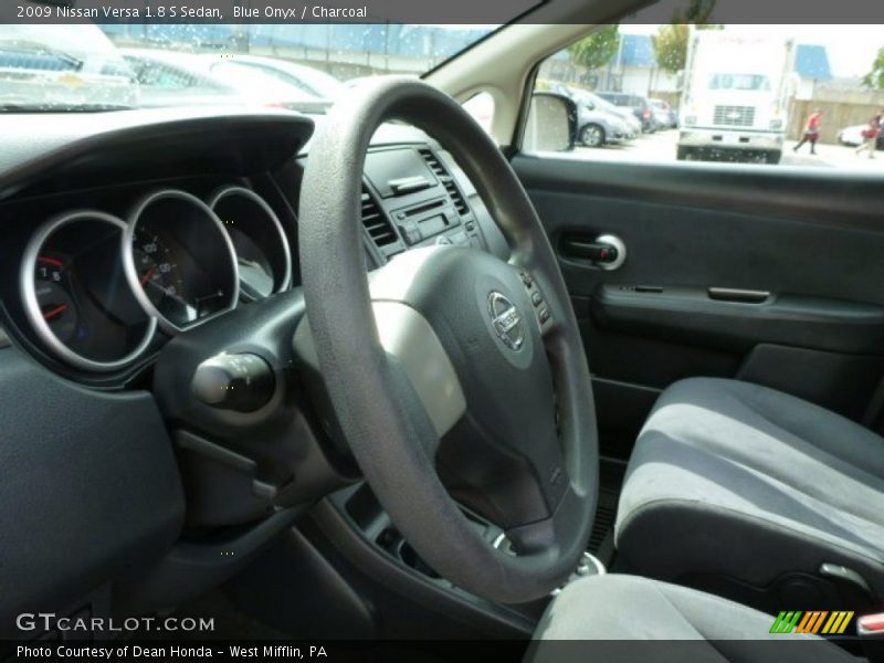 Blue Onyx / Charcoal 2009 Nissan Versa 1.8 S Sedan