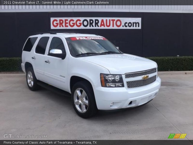 Summit White / Light Cashmere/Dark Cashmere 2011 Chevrolet Tahoe LT