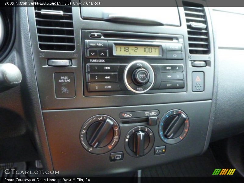Blue Onyx / Charcoal 2009 Nissan Versa 1.8 S Sedan