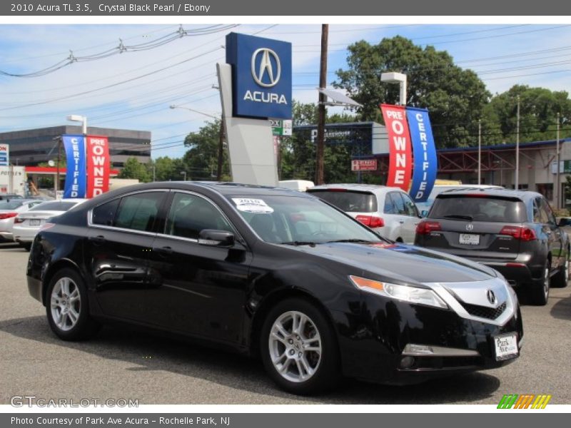 Crystal Black Pearl / Ebony 2010 Acura TL 3.5