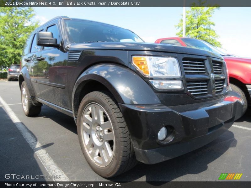 Brilliant Black Crystal Pearl / Dark Slate Gray 2011 Dodge Nitro Heat 4.0