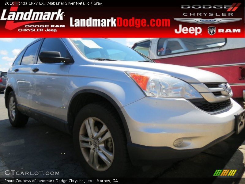 Alabaster Silver Metallic / Gray 2010 Honda CR-V EX