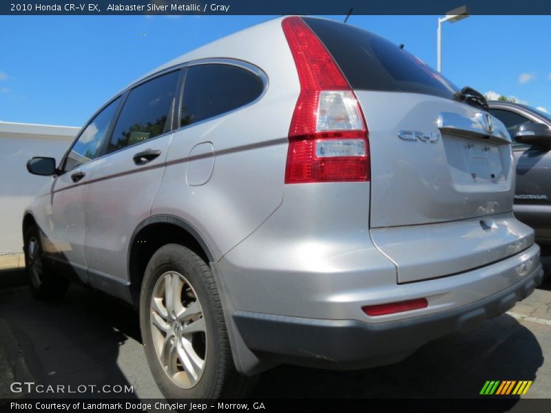 Alabaster Silver Metallic / Gray 2010 Honda CR-V EX