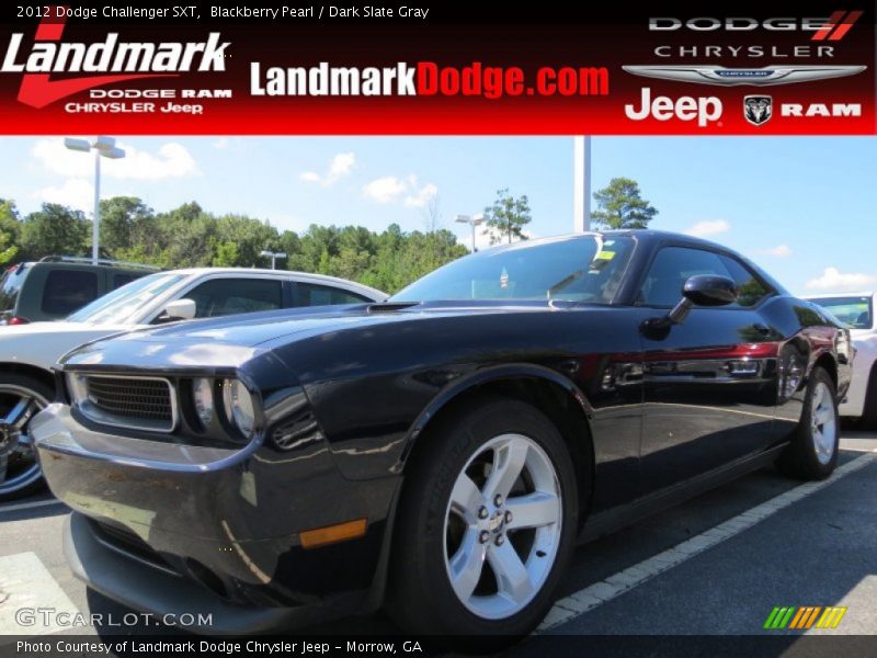 Blackberry Pearl / Dark Slate Gray 2012 Dodge Challenger SXT