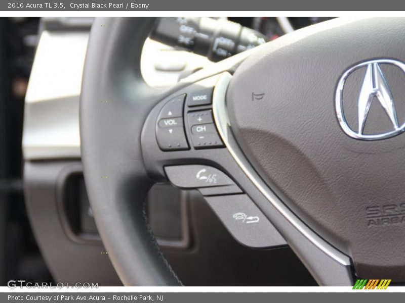 Crystal Black Pearl / Ebony 2010 Acura TL 3.5