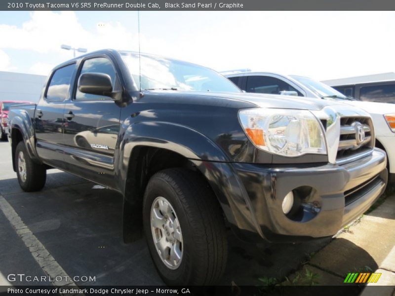 Black Sand Pearl / Graphite 2010 Toyota Tacoma V6 SR5 PreRunner Double Cab