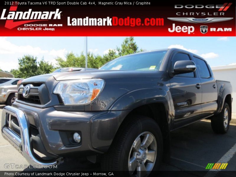 Magnetic Gray Mica / Graphite 2012 Toyota Tacoma V6 TRD Sport Double Cab 4x4