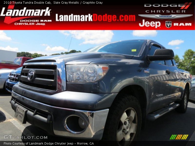 Slate Gray Metallic / Graphite Gray 2010 Toyota Tundra Double Cab