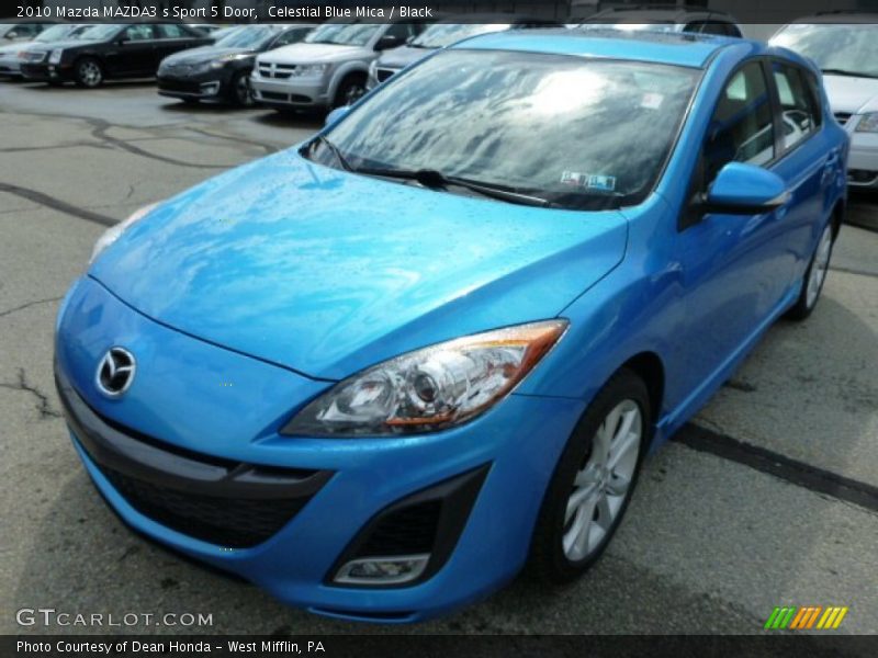 Celestial Blue Mica / Black 2010 Mazda MAZDA3 s Sport 5 Door